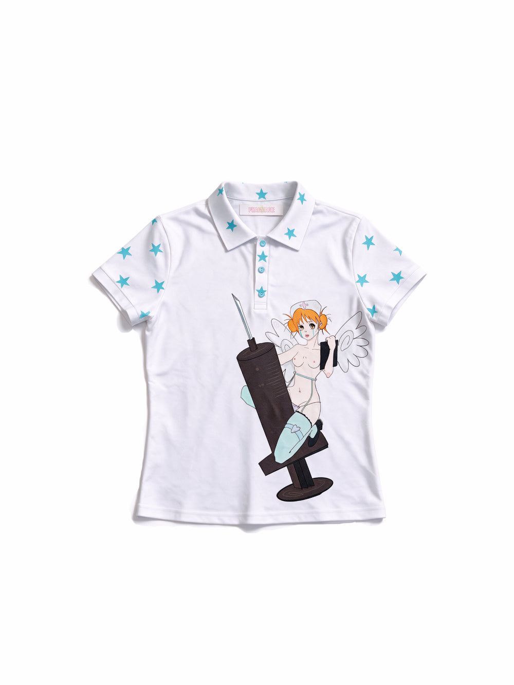 "Rx Angel" Polo Shirt - White