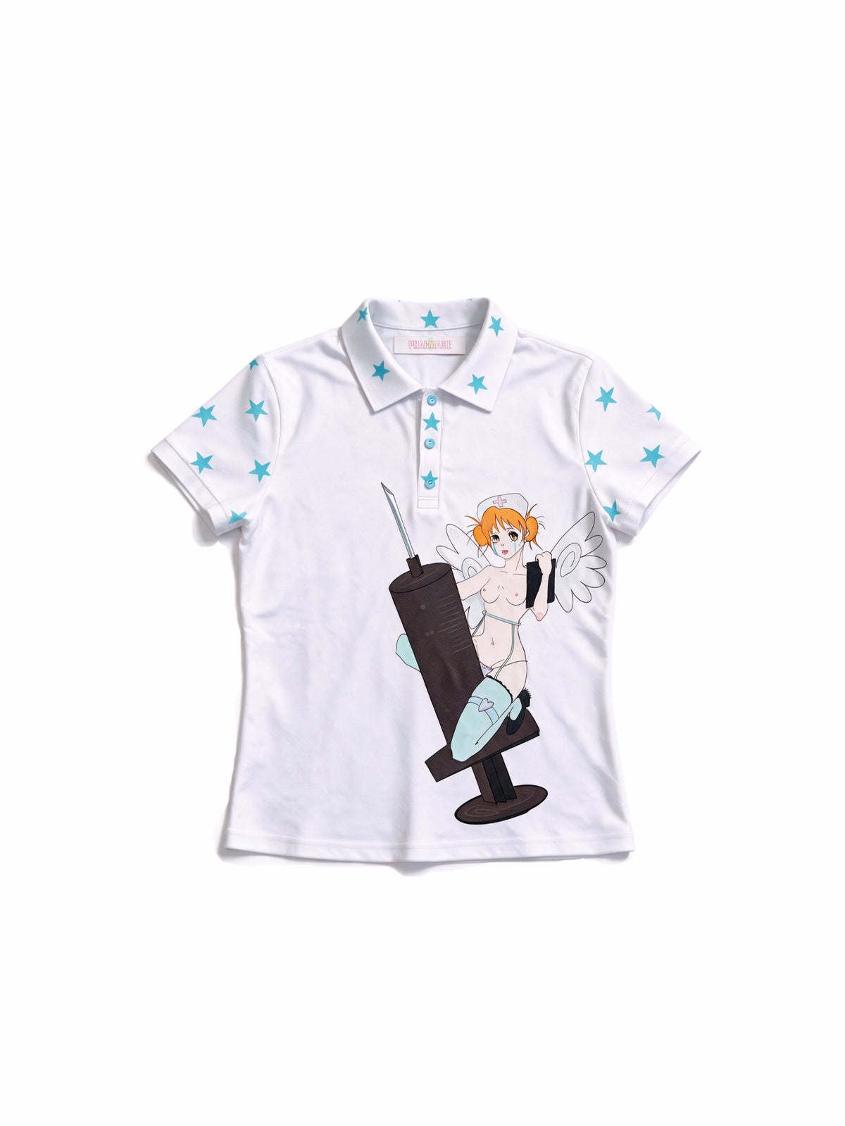 "Rx Angel" Polo Shirt - White