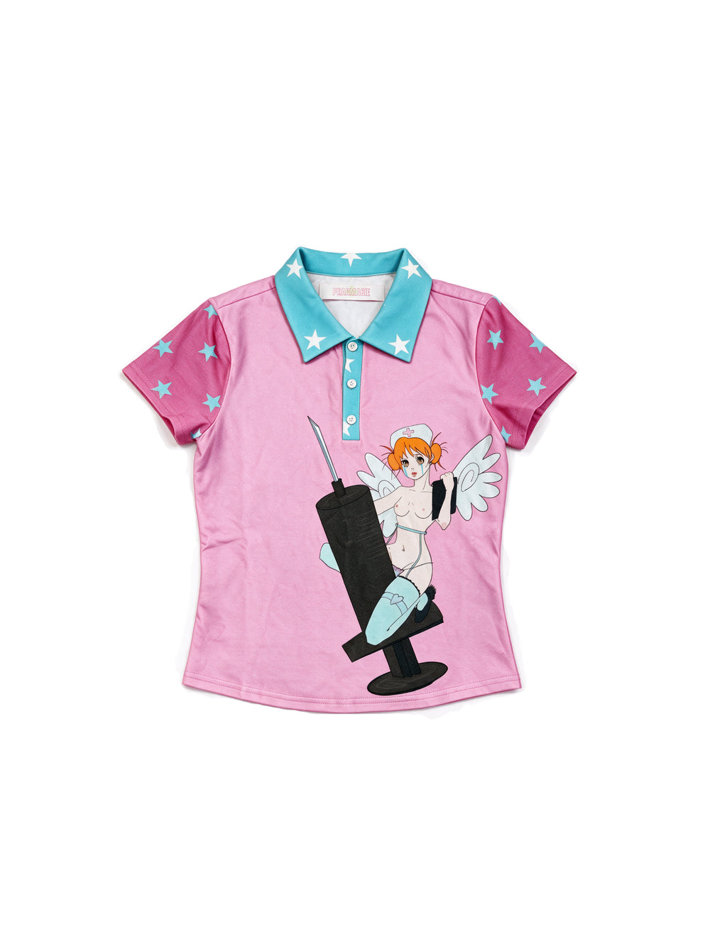 "Rx Angel" Polo Shirt - Pink