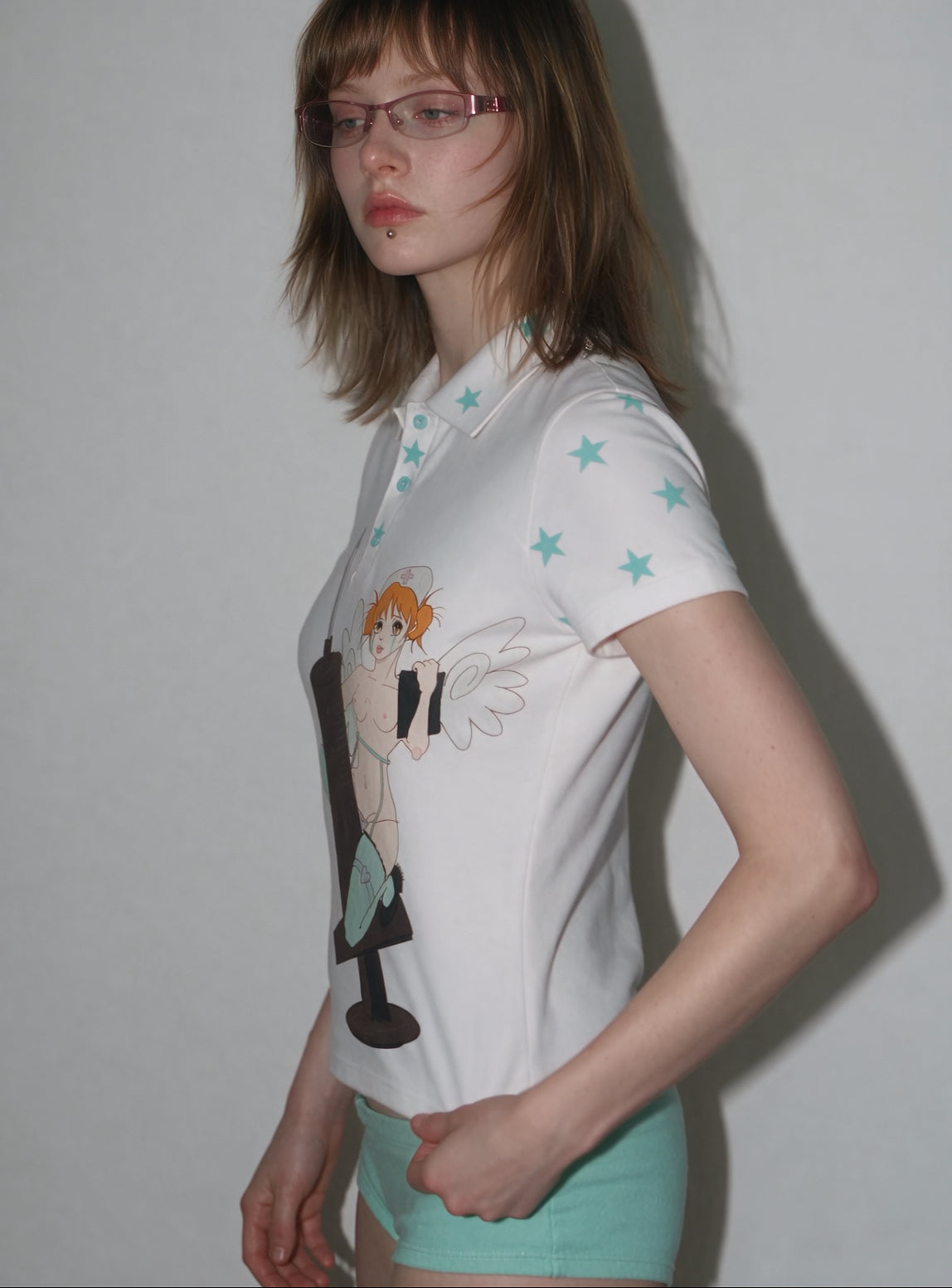 "Rx Angel" Polo Shirt - White
